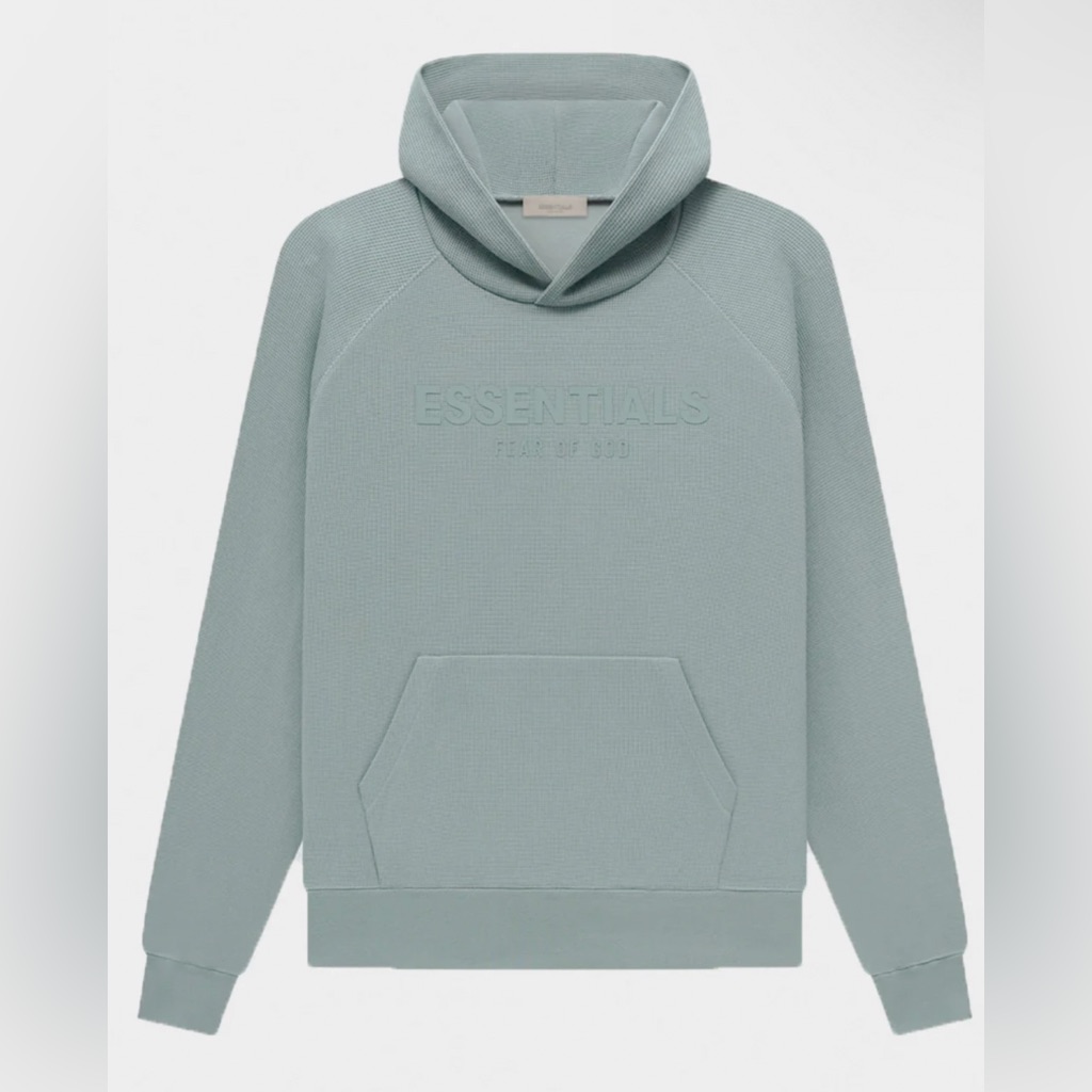 Essential Fear Of God (Fog) Raglan Hoodie In Sycamore Size Small
